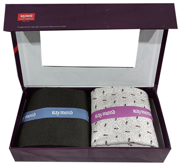 Raymond Unstitched Polycotton Shirt & Trouser Fabric Printed