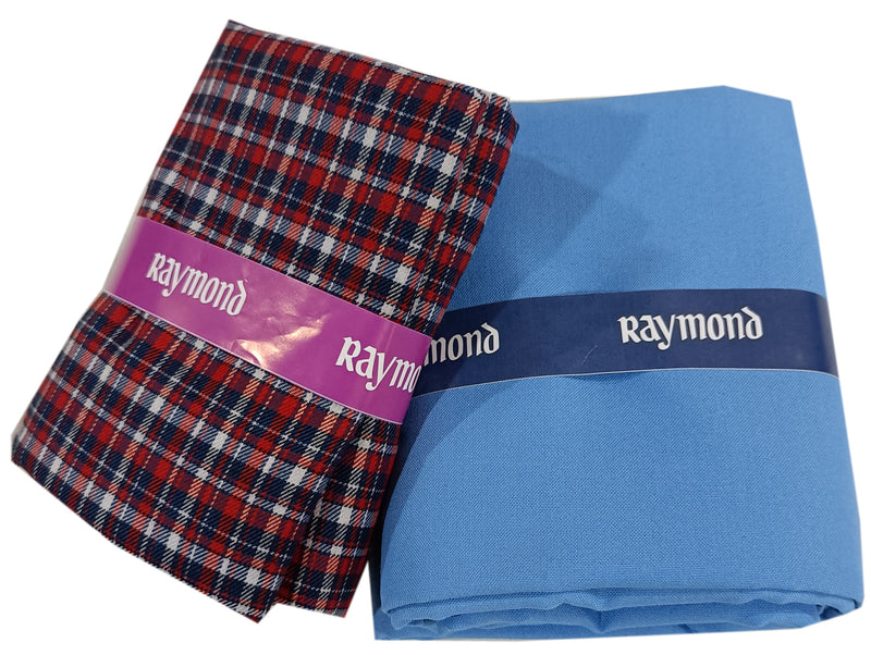 Raymond Polycotton Striped Shirt & Trouser Fabric  (Unstitched) JUPITER-1009
