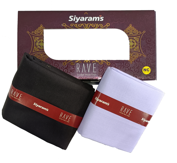 Siyaram"s  Unstitched Cotton Plain Shirt & Trouser Fabric.