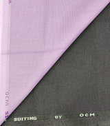 OCM Men's Cotton Shirt & Poly Viscose Trouser Fabric Combo Unstitched (Free Size) SILSILA-1011