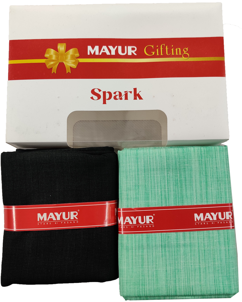 MAYUR Unstitched Cotton Shirt & Trouser Fabric Solid