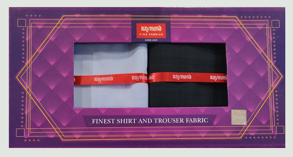 Raymond  Unstitched Cotton Shirt & Trouser Fabric Checkered