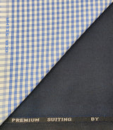 OCM Men's Cotton Shirt & Poly Viscose Trouser Fabric Combo Unstitched (Free Size) SILSILA-1012
