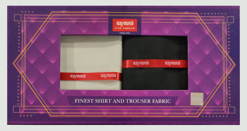 Raymond  Unstitched Cotton Shirt & Trouser Fabric Checkered