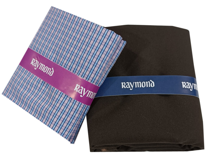Raymond Polycotton Striped Shirt & Trouser Fabric  (Unstitched) JUPITER-1015