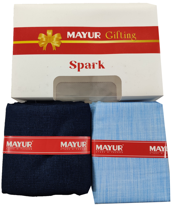 MAYUR Unstitched Pure Cotton Plain Shirt & Trouser Fabric Solid.