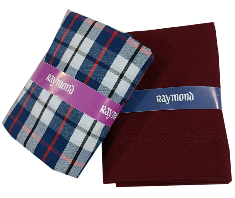Raymond Polycotton Striped Shirt & Trouser Fabric  (Unstitched) JUPITER-1012