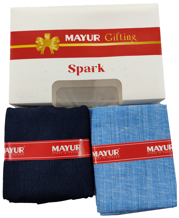 MAYUR Unstitched Pure Cotton Plain Shirt & Trouser Fabric Solid.