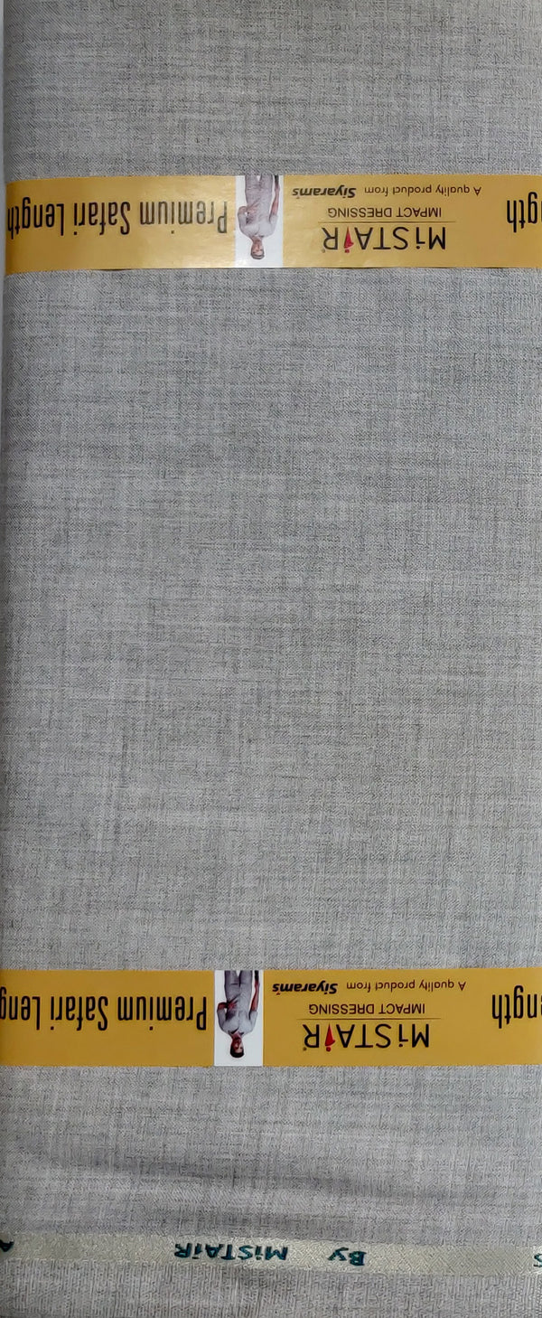 Mansfab Brocade Solid Safari Fabric  (Unstitched)-0014