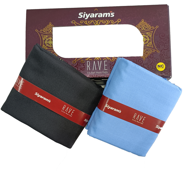 Siyaram"s  Unstitched Cotton Plain Shirt & Trouser Fabric.