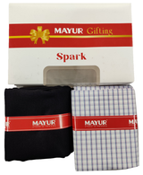 MAYUR Unstitched Pure Cotton Checkered Shirt & Trouser Fabric Solid.