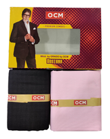 OCM  Unstitched Cotton Shirt & Trouser Fabric Checkered