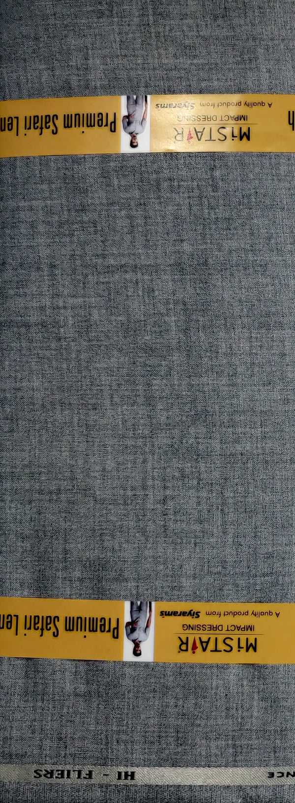 Mansfab Brocade Solid Safari Fabric  (Unstitched)-0016