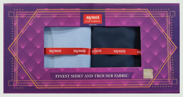 Raymond  Unstitched Cotton Shirt & Trouser Fabric Checkered