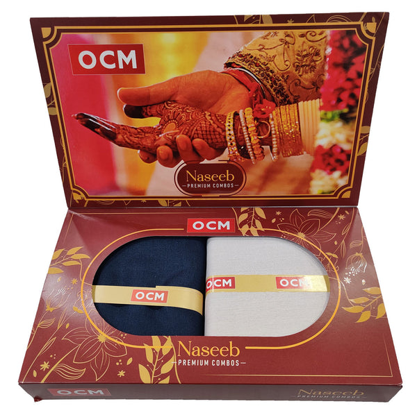 OCM  Unstitched Cotton Shirt & Trouser Fabric Checkered