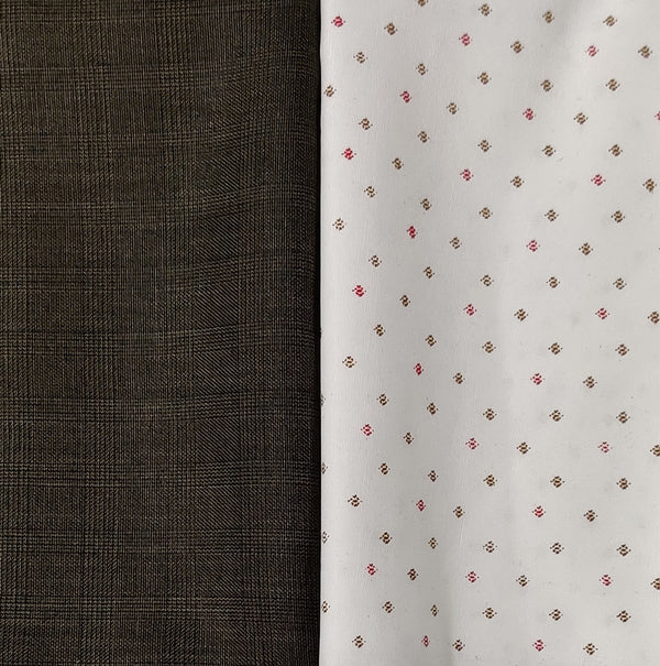 Raymond Poly Viscose Galley Printed Shirt & Trouser Fabric  (Unstitched)
