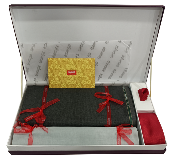 Raymond  Unstitched Cotton Suit Fabric Solid.