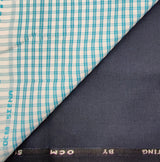 OCM Men's Cotton Shirt & Poly Viscose Trouser Fabric Combo Unstitched (Free Size) TUFAN-1019
