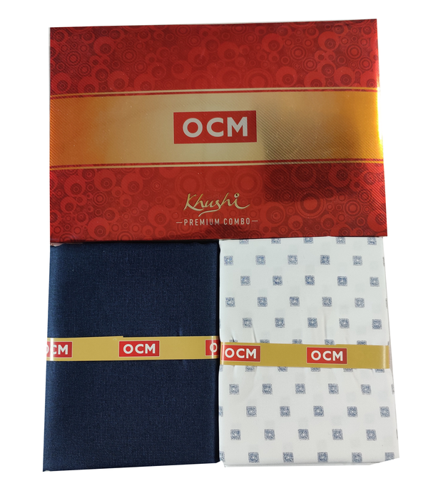 OCM  Unstitched Cotton Shirt & Trouser Fabric Printed.