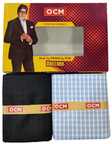 Unstitched Cotton Shirt & Trouser Fabric Checkered