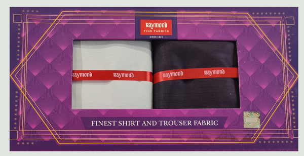 Raymond  Unstitched Cotton Shirt & Trouser Fabric Checkered
