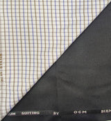 OCM Men's Cotton Shirt & Poly Viscose Trouser Fabric Combo Unstitched (Free Size) TUFAN-1020