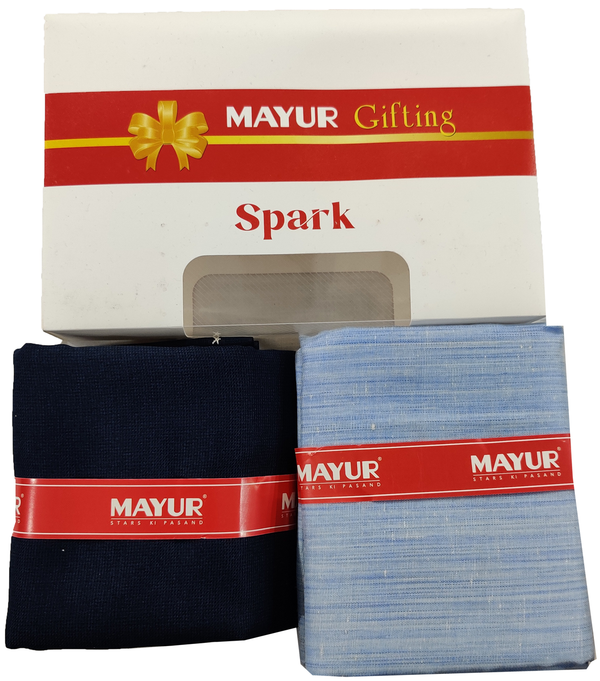 MAYUR Unstitched Pure Cotton Plain Shirt & Trouser Fabric Solid.
