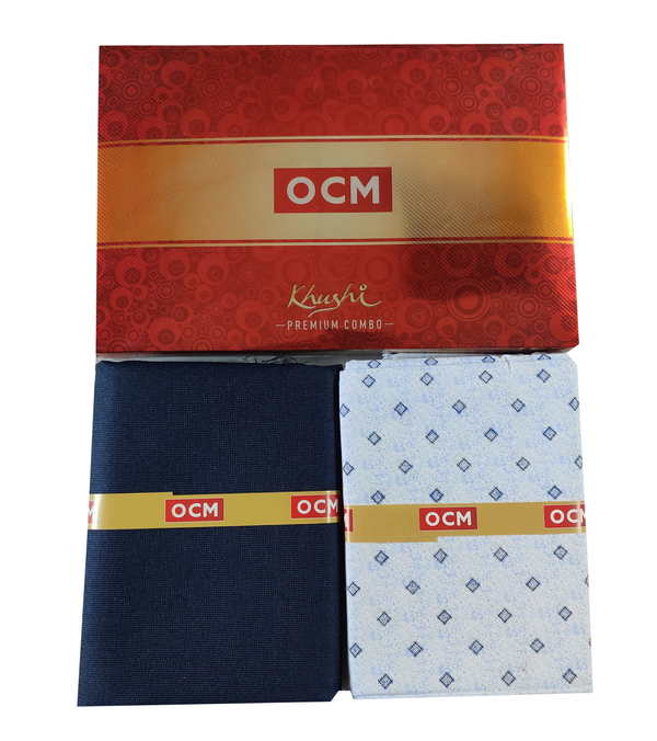 OCM  Unstitched Cotton Shirt & Trouser Fabric Printed.