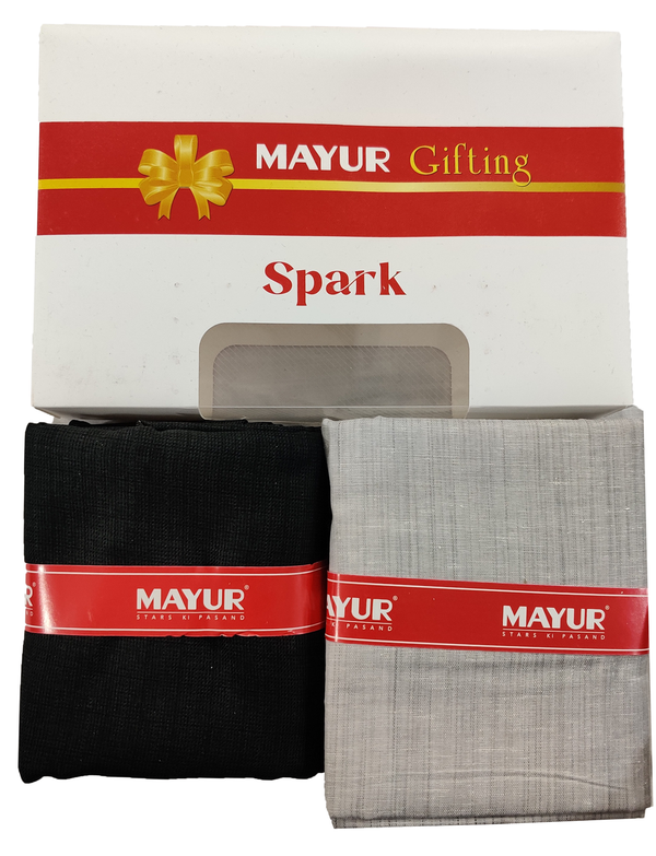 MAYUR Unstitched Pure Cotton Plain Shirt & Trouser Fabric Solid.