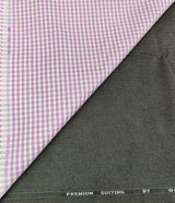 OCM Men's Cotton Shirt & Poly Viscose Trouser Fabric Combo Unstitched (Free Size) SILSILA-1023