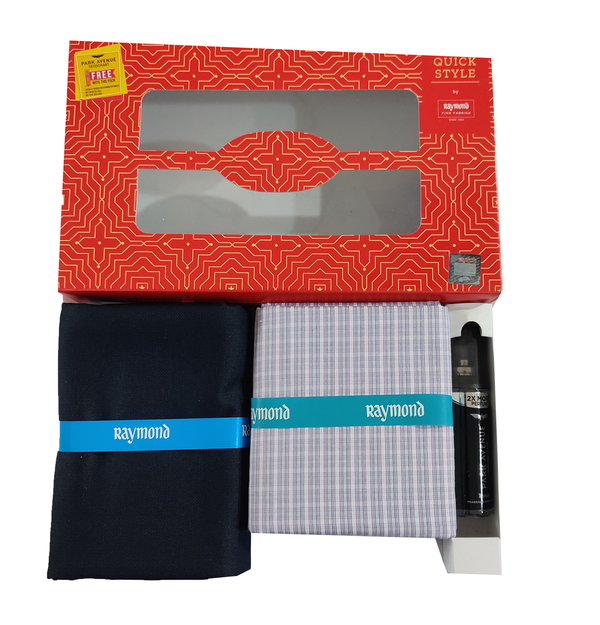Raymond  Unstitched Cotton Shirt & Trouser Fabric Checkered