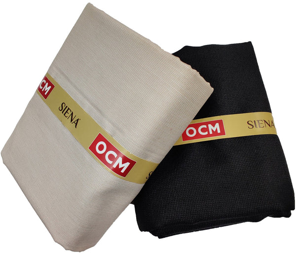 OCM Men's Cotton Shirt & Poly Viscose Trouser Fabric Combo Unstitched (Free Size) TUFAN-1024