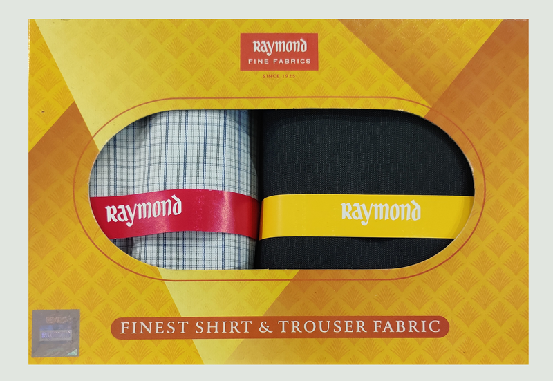 Raymond  Unstitched Cotton Shirt & Trouser Fabric Checkered