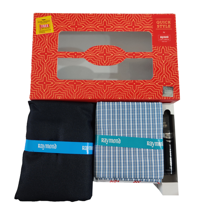 Raymond  Unstitched Cotton Shirt & Trouser Fabric Checkered