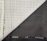 OCM Men's Cotton Shirt & Poly Viscose Trouser Fabric Combo Unstitched (Free Size) TUFAN-1026
