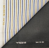 OCM Men's Cotton Shirt & Poly Viscose Trouser Fabric Combo Unstitched (Free Size) OCMSARKAR-0027