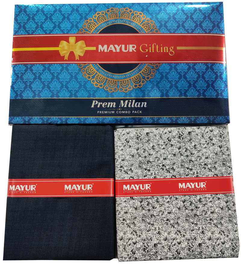 MAYUR Unstitched Pure Cotton Printed Shirt & Trouser Fabric