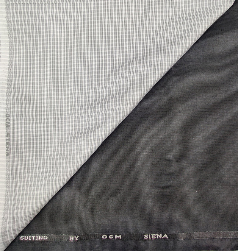 OCM Men's Cotton Shirt & Poly Viscose Trouser Fabric Combo Unstitched (Free Size) TUFAN-1030
