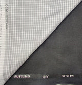 OCM Men's Cotton Shirt & Poly Viscose Trouser Fabric Combo Unstitched (Free Size) TUFAN-1030