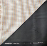 OCM Men's Cotton Shirt & Poly Viscose Trouser Fabric Combo Unstitched (Free Size) TUFAN-1032