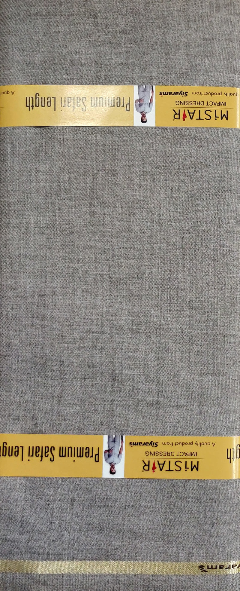Mansfab Brocade Solid Safari Fabric  (Unstitched)-0003