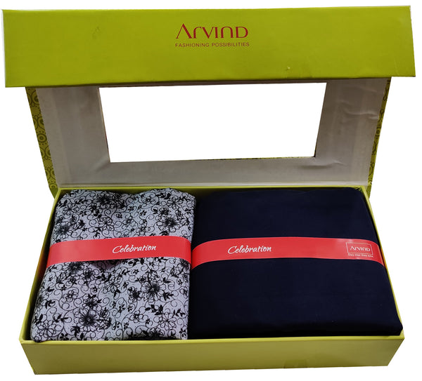 Arvind Pure Cotton Printed Shirt & Trouser Fabric  (Unstitched)Yell-0040