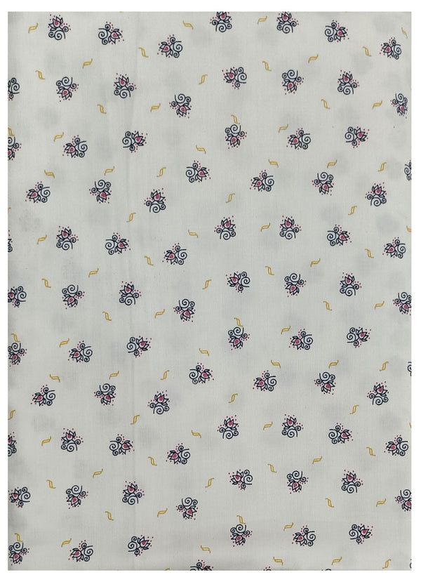 Raymond Unstitched Cotton Shirt Fabric Printed