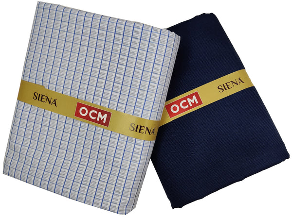 otton Shirt & Poly Viscose Trouser Fabric Combo Unstitched (Free Size) BAGBHAN-3004