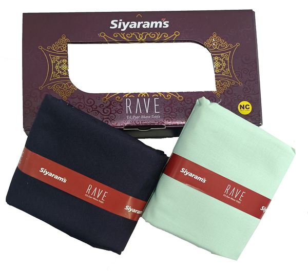 Siyaram"s  Unstitched Cotton Plain Shirt & Trouser Fabric.