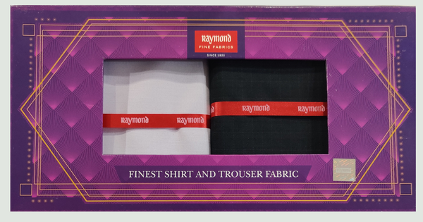 Raymond  Unstitched Cotton Shirt & Trouser Fabric Checkered