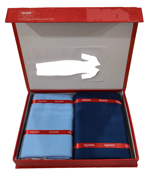 Raymond  Unstitched Cotton Shirt & Trouser Fabric Printed