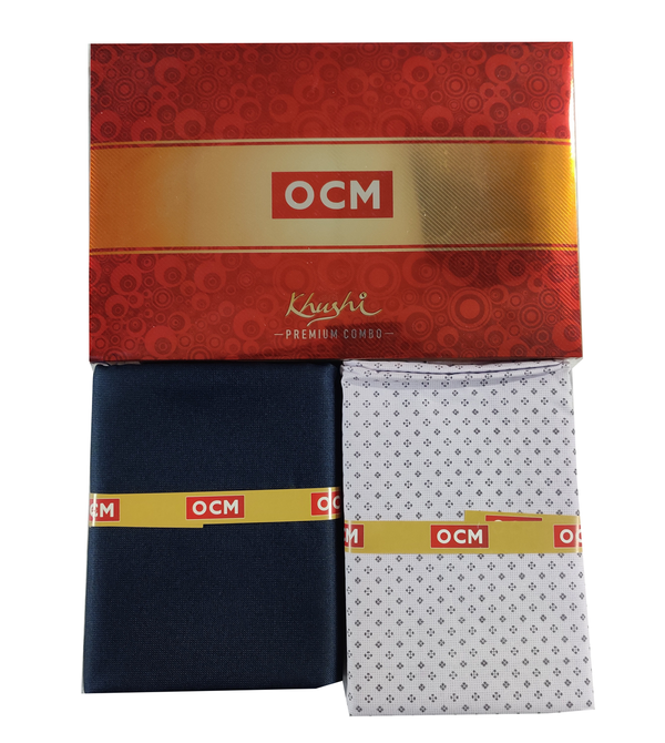 OCM  Unstitched Cotton Shirt & Trouser Fabric Printed.