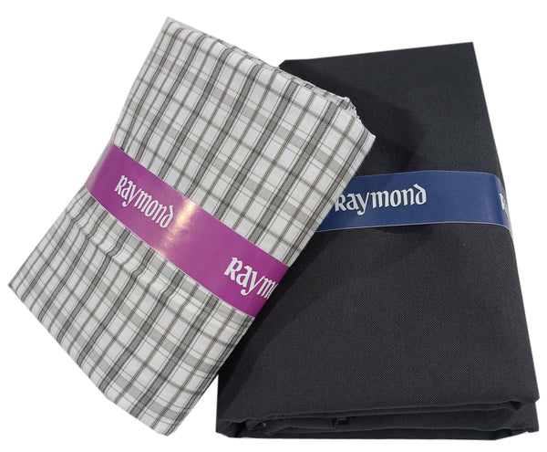 Raymond Polycotton Striped Shirt & Trouser Fabric  (Unstitched) JUPITER-1004