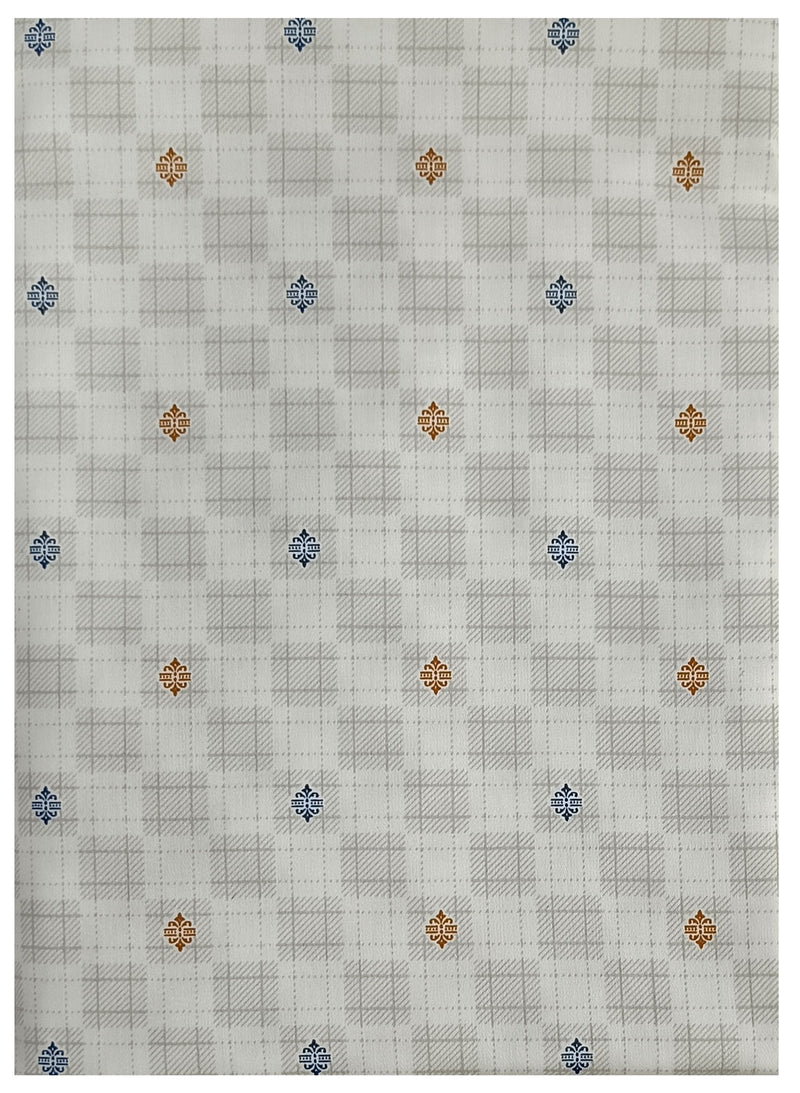 Raymond Unstitched Cotton Shirt Fabric Printed